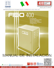 Manual de Instalacion, Manual de Instalacion Operador Electromecanico Corredizo MOD.FIBO-400, Puertas y Portones Automaticos S.A. de C.V.